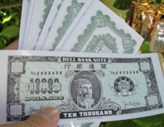 Hell Bank Notes имеют хождение не только в Китае, но и во Вьетнаме, к примеру, где также используются на похоронных церемониях