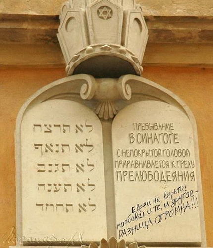 Пребывание в синагоге с непокрытой головой приравнивается к греху прелюбодеяния