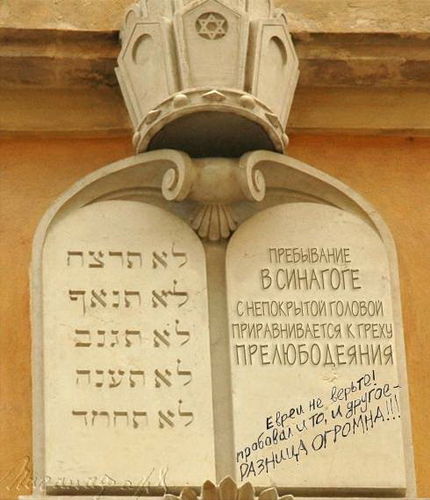 Пребывание в синагоге с непокрытой головой приравнивается к греху прелюбодеяния